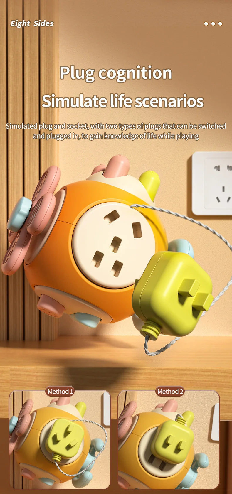 Baby Montessori Busy Board Sensory Busy Board Baby Practice Skills Activity Cube Early Educational Travel Toys For Toddlers 1-3