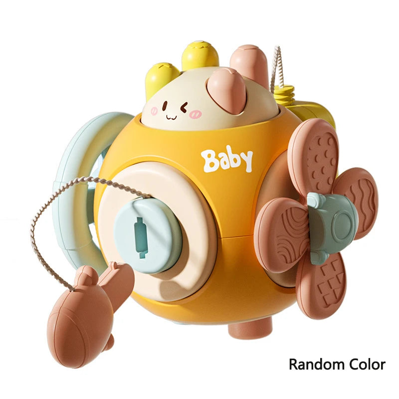 Baby Montessori Busy Board Sensory Busy Board Baby Practice Skills Activity Cube Early Educational Travel Toys For Toddlers 1-3