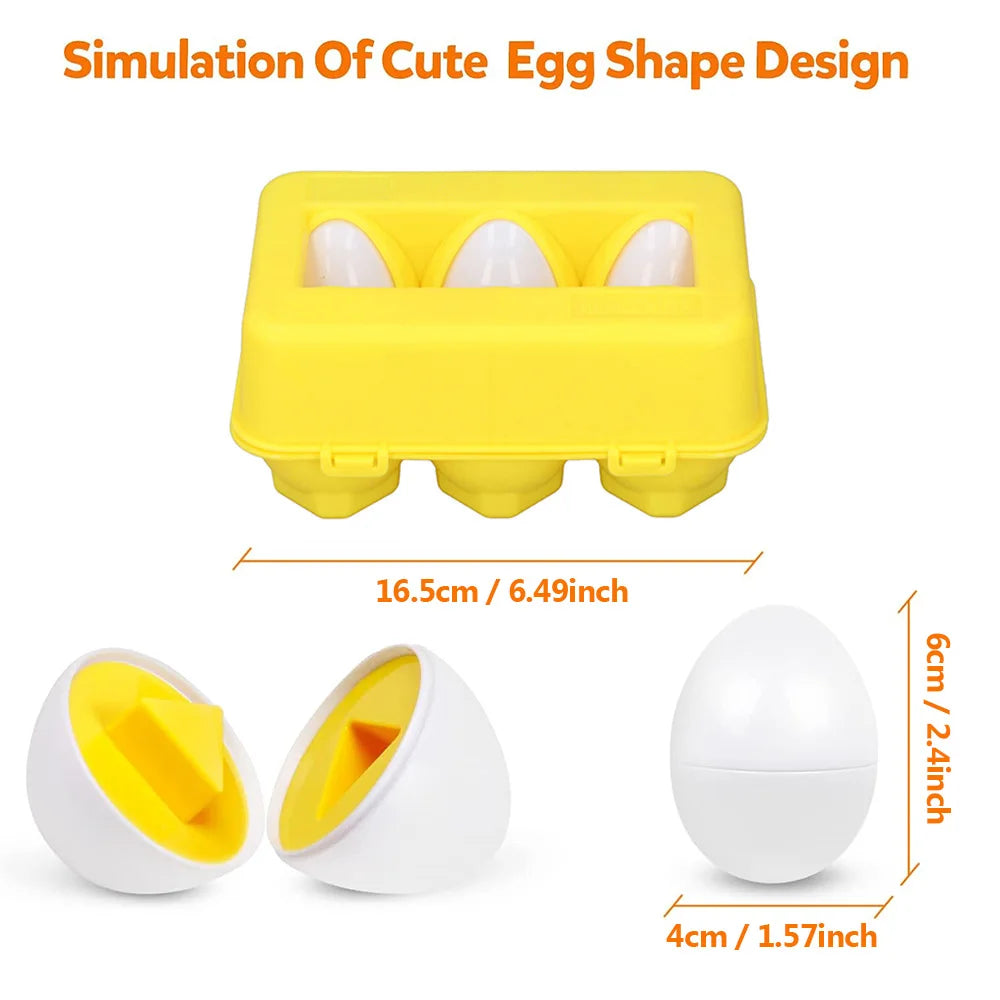 Montessori Eggs Screws 3D Puzzle Early Education Math Toys Kids Shape Match Smart Game For Kids Educational Easter Gifts