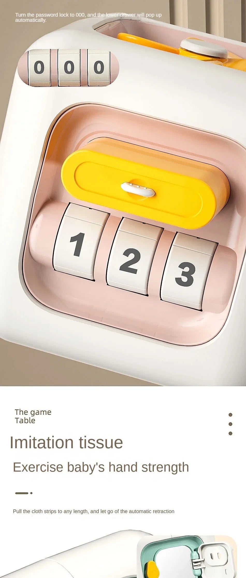 Baby Practice Skills Drawer Cube 6 in 1 Montessori Educational Toys  Sensory Busy Board Fidget Educational Toys for Girl Boy