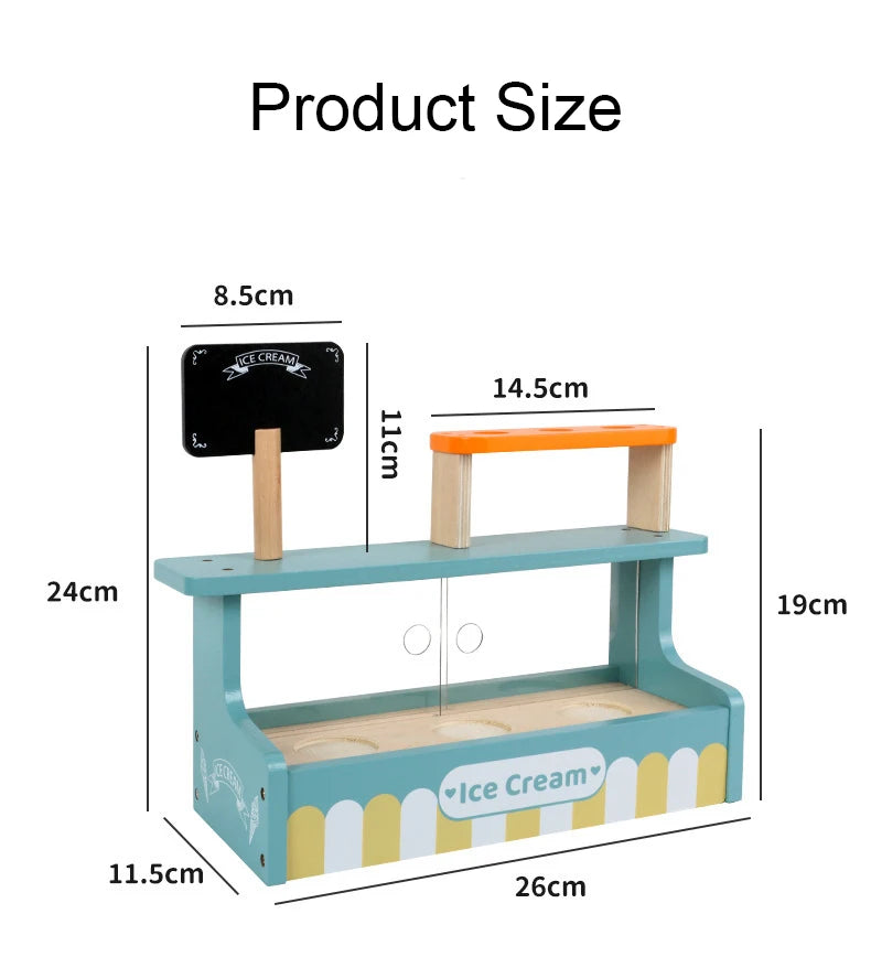 Wooden Playhous Simulation Kitchen Toys for Toddlers,Montessori Simulation Coffer Maker Accessories Kitchen Playset Toy