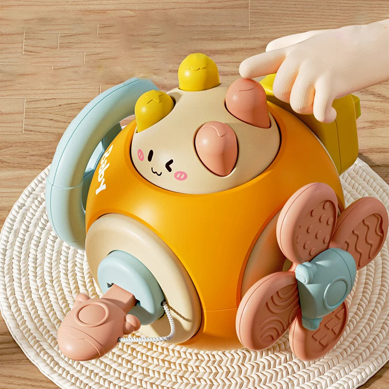 Baby Montessori Busy Board Sensory Busy Board Baby Practice Skills Activity Cube Early Educational Travel Toys For Toddlers 1-3