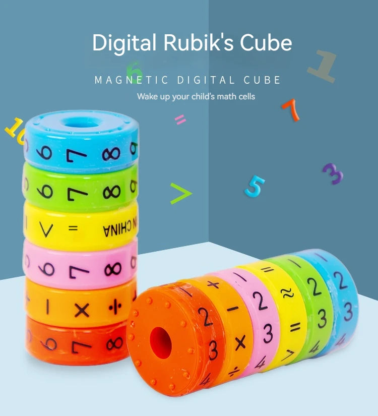 Magnetic Montessori Toys Early Learning Educational Toys For Children Math Business Numbers DIY Assembling Puzzles Kid Boy Girl