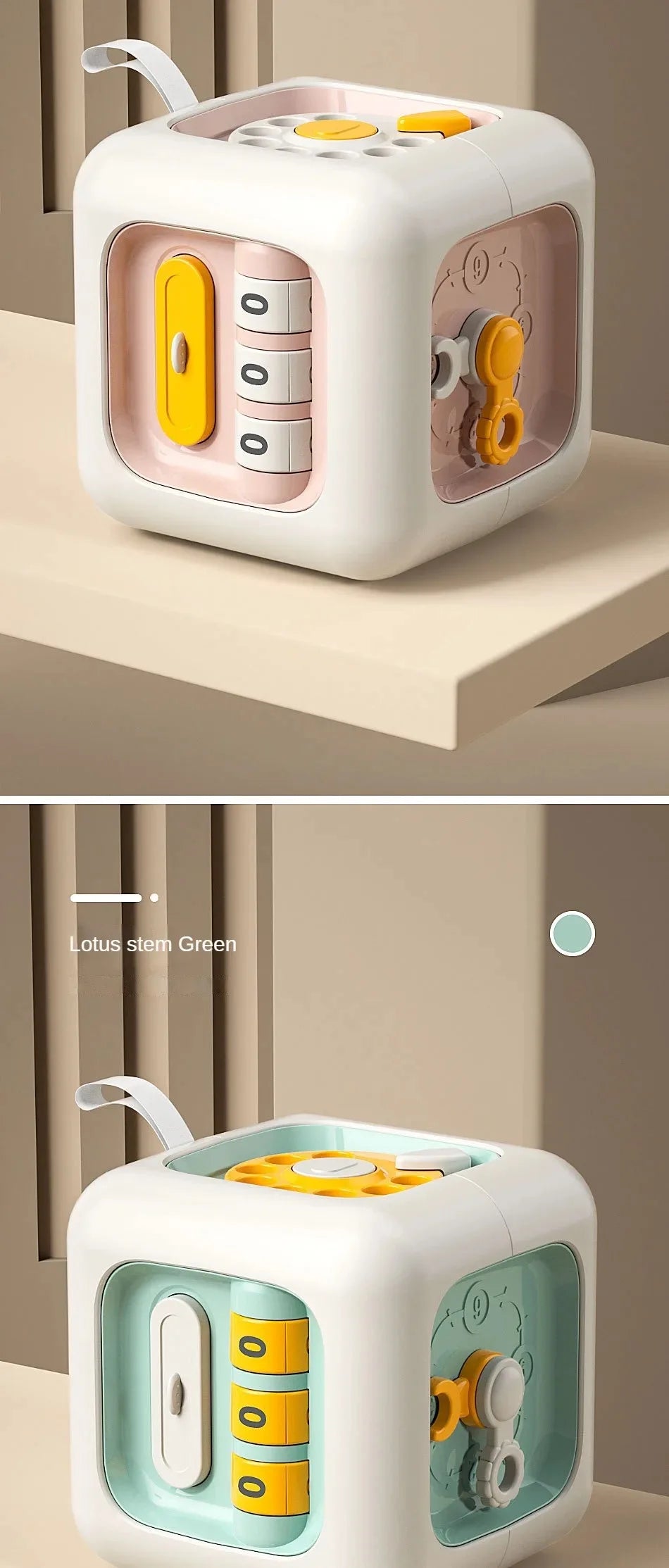 Baby Practice Skills Drawer Cube 6 in 1 Montessori Educational Toys  Sensory Busy Board Fidget Educational Toys for Girl Boy