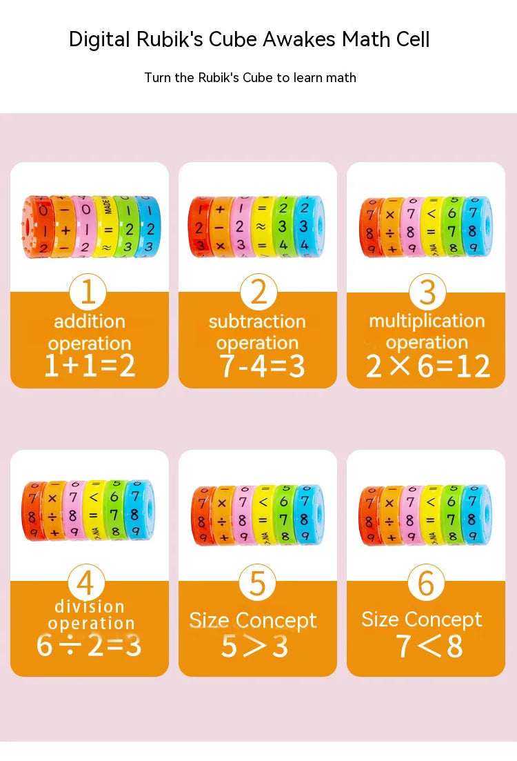 Magnetic Montessori Toys Early Learning Educational Toys For Children Math Business Numbers DIY Assembling Puzzles Kid Boy Girl