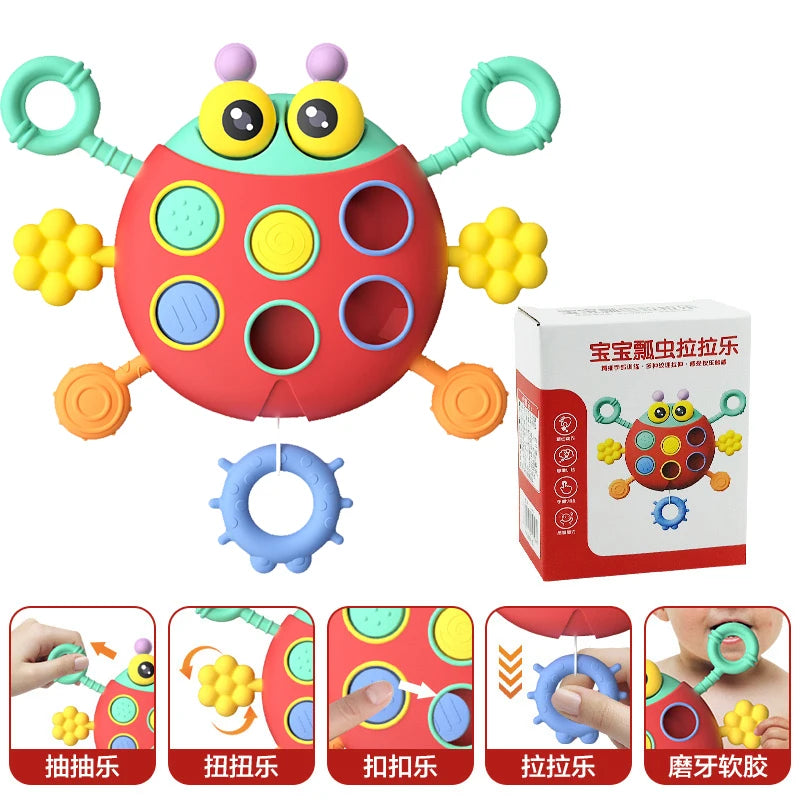 Baby Practice Skills Drawer Cube 6 in 1 Montessori Educational Toys  Sensory Busy Board Fidget Educational Toys for Girl Boy