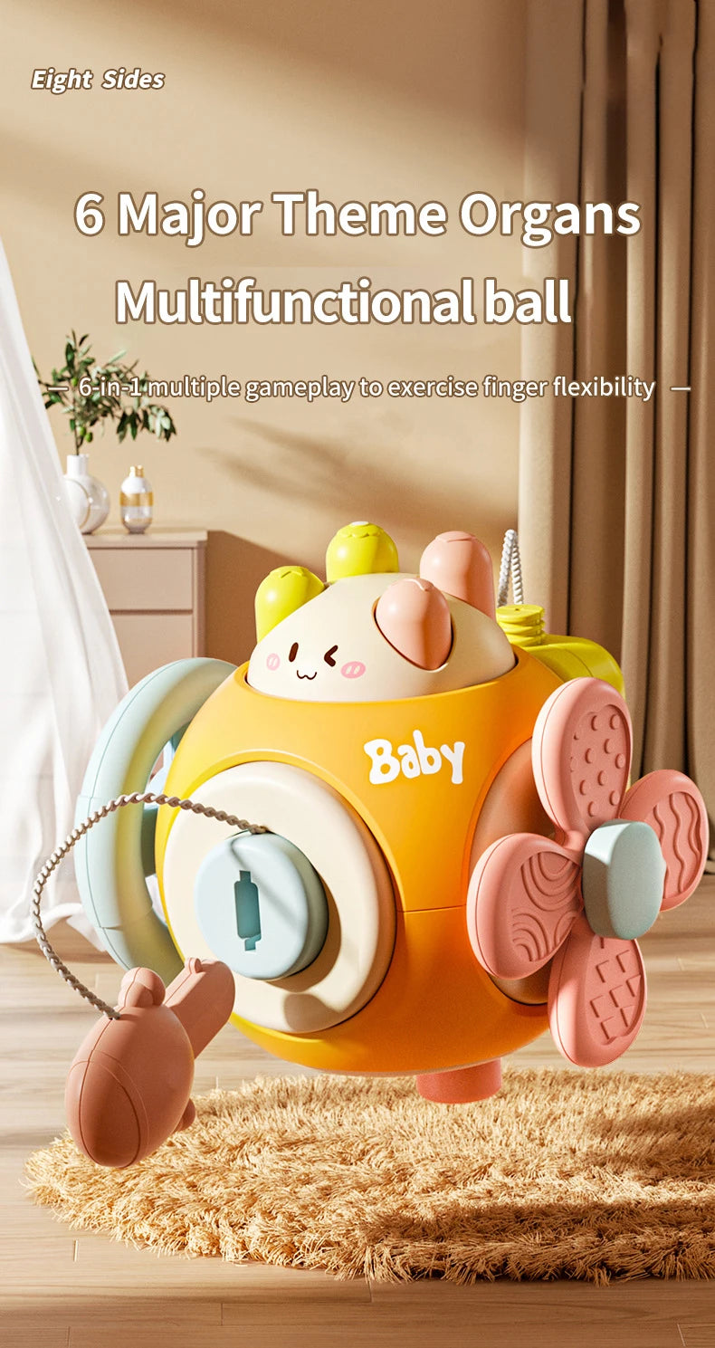 Baby Montessori Busy Board Sensory Busy Board Baby Practice Skills Activity Cube Early Educational Travel Toys For Toddlers 1-3